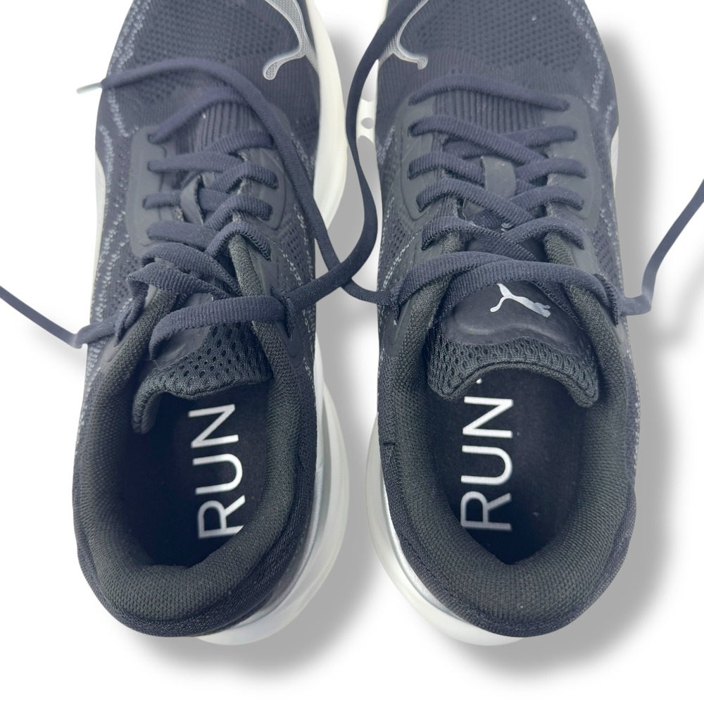 PUMA Magnify Nitro 2 Black Silver Men's Running Shoes Size 8 - Picture 3 of 9